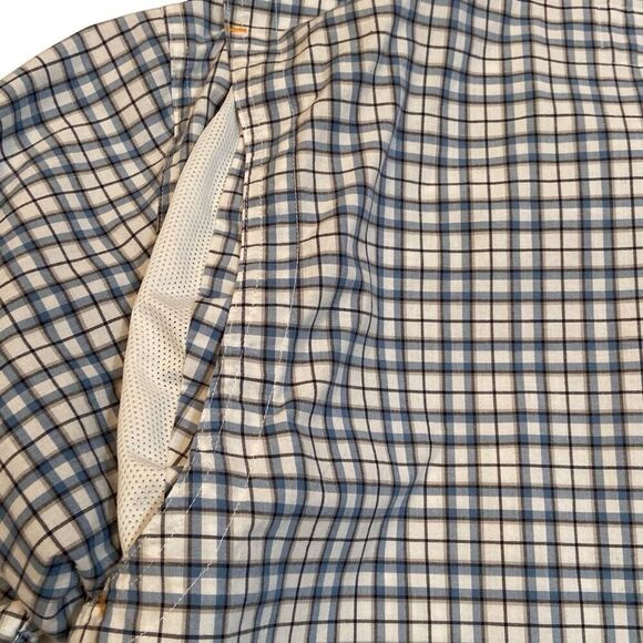 Timberland Pro Flex Original Fit Blue Gray Short Sleeve Vented Shirt Men Size XL - Picture 8 of 11